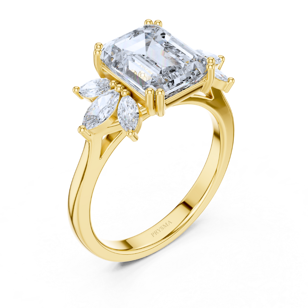 Diamond Blossom Crown Ring