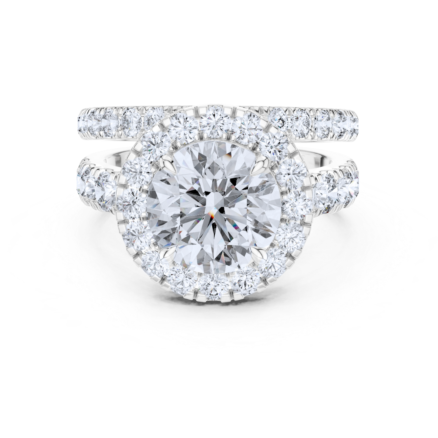 Elysian Halo Lab Diamond Ring