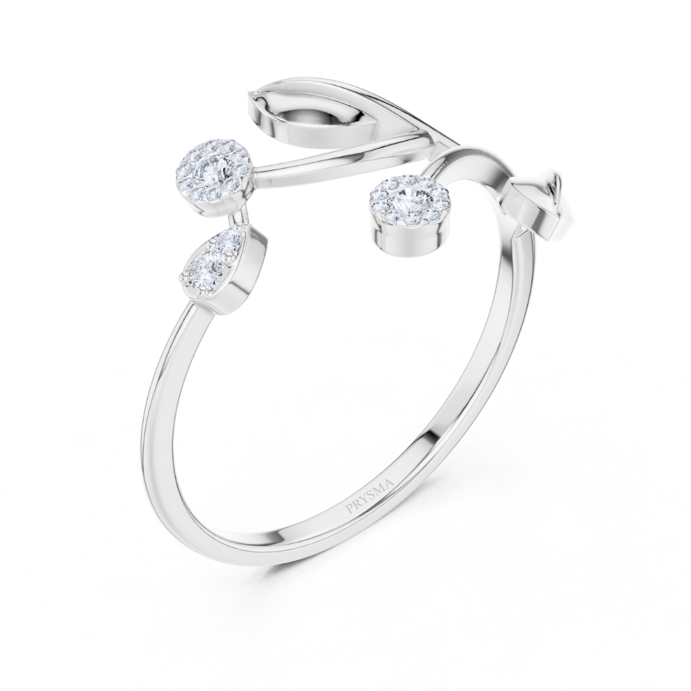 Floral Vine Bloom Ring