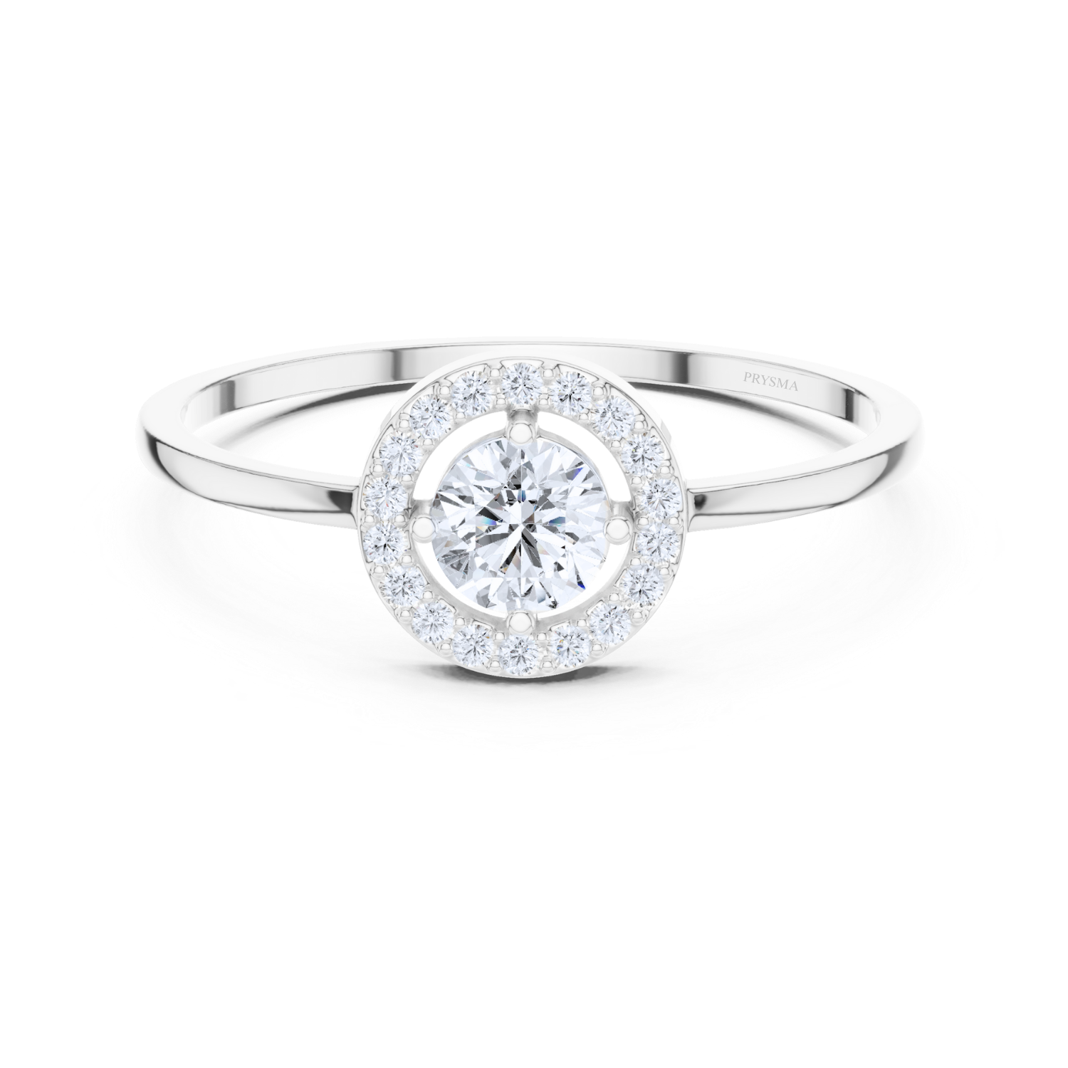 Eternal Halo Solitaire Ring