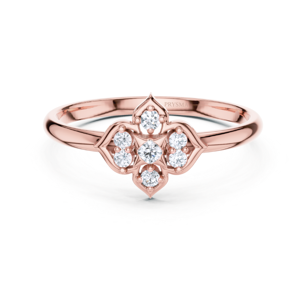Petal Prism Diamond Ring