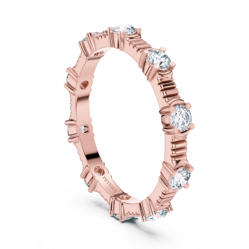 Textured Elegance Eternity Ring