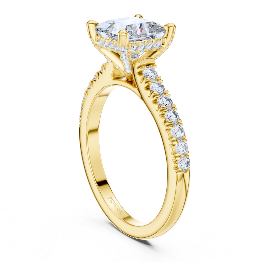 Regal Princess-Cut Diamond Ring