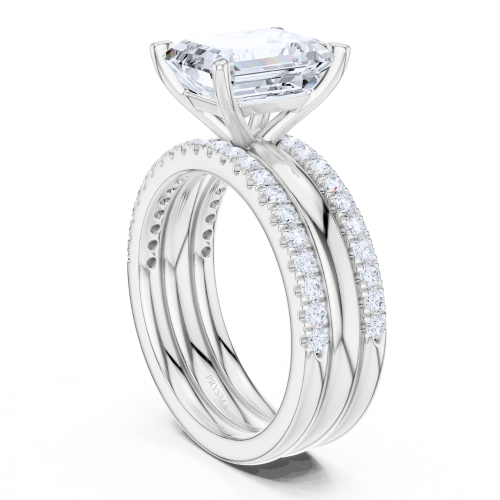 Regal Emerald Elegance Bridal Ring