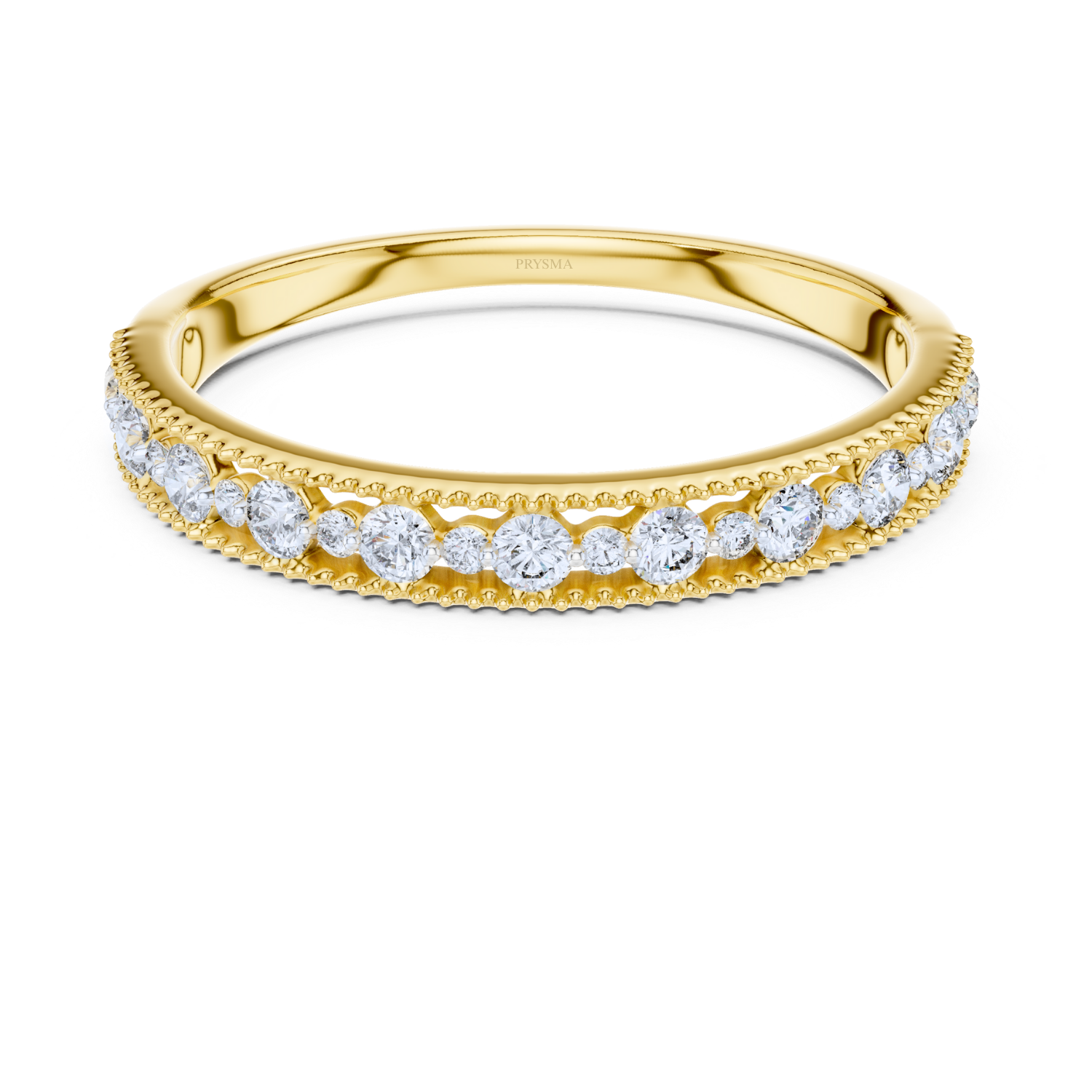 Vintage Milgrain Diamond Band