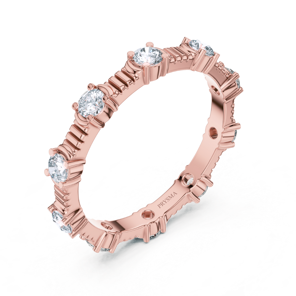 Textured Elegance Eternity Ring