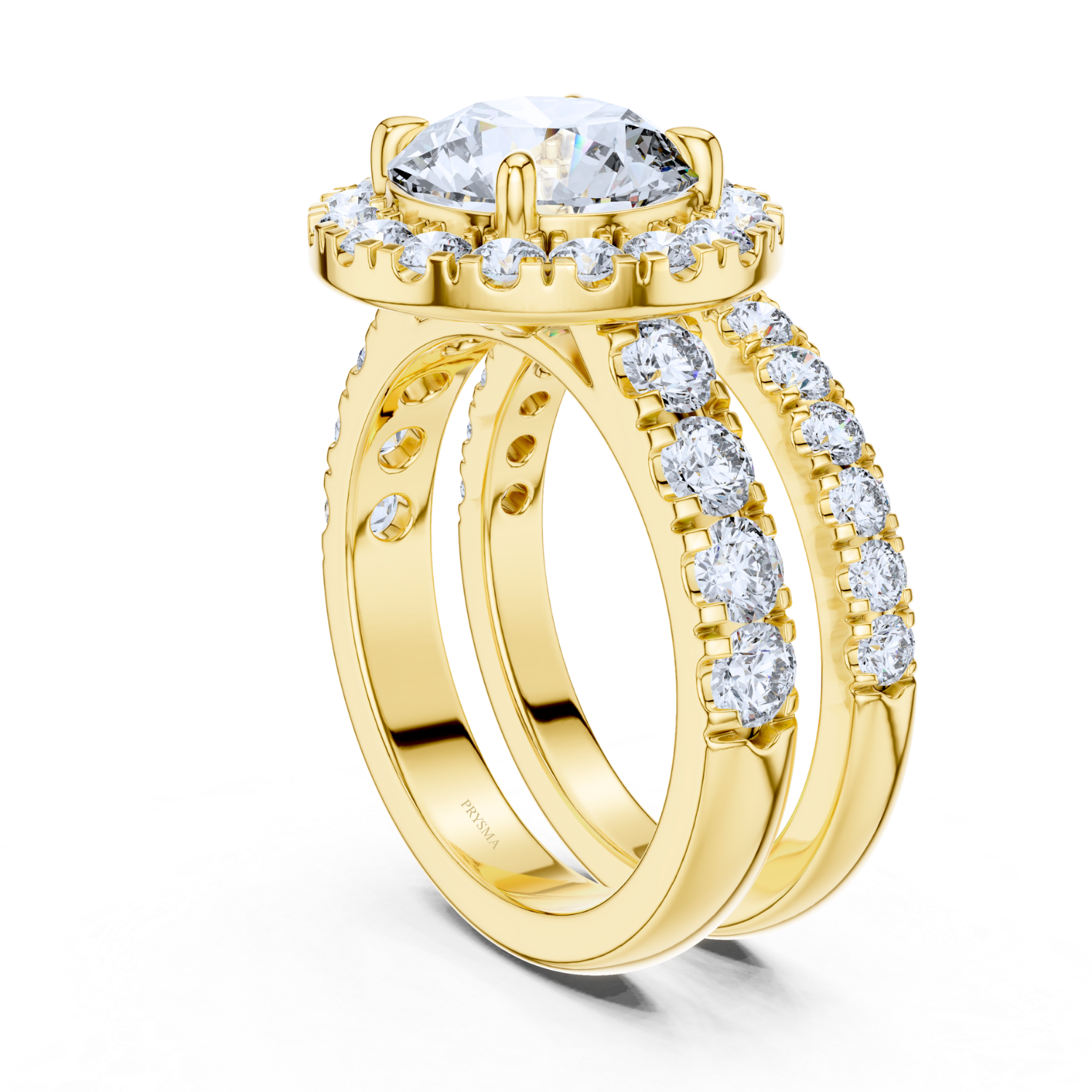 Elysian Halo Lab Diamond Ring