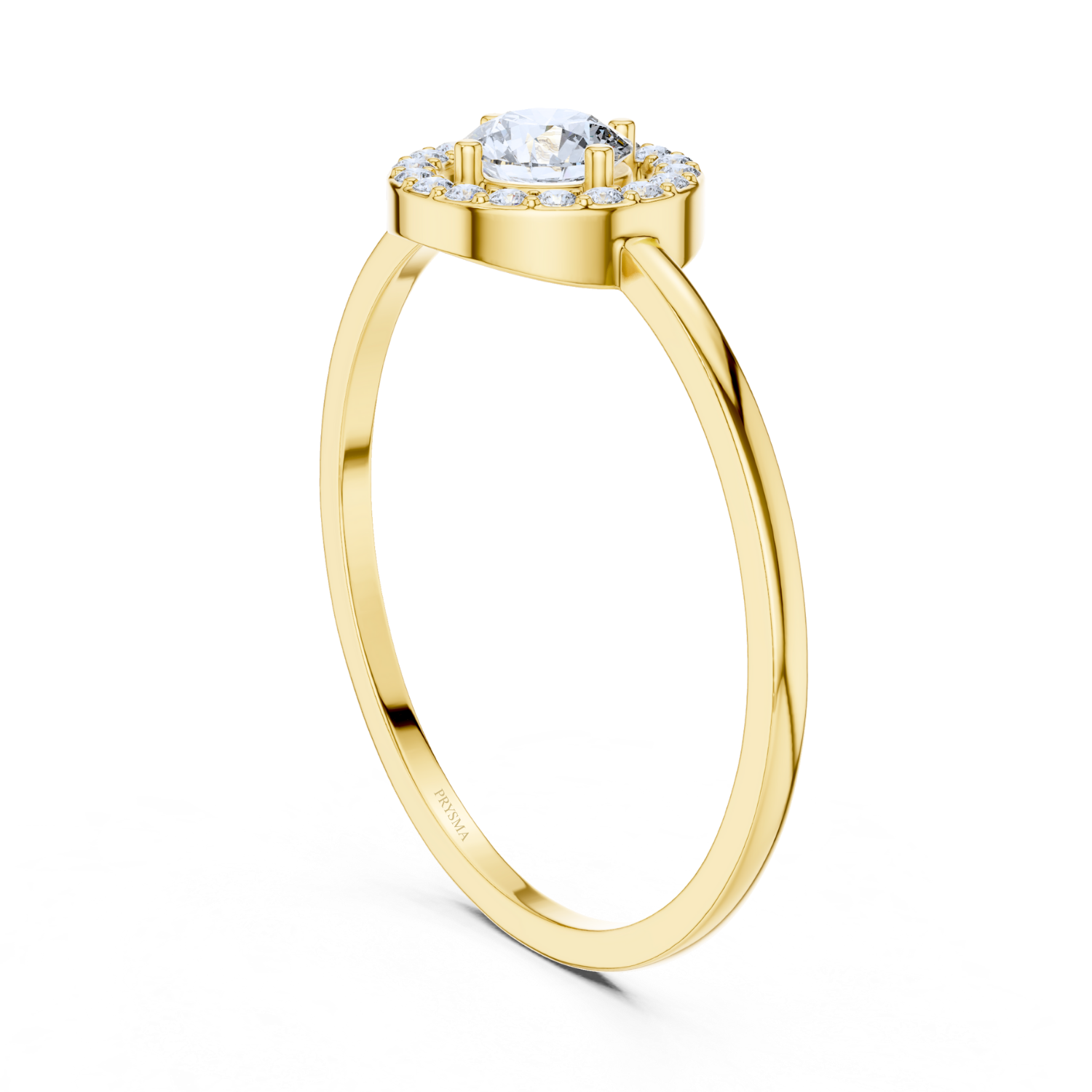 Eternal Halo Solitaire Ring