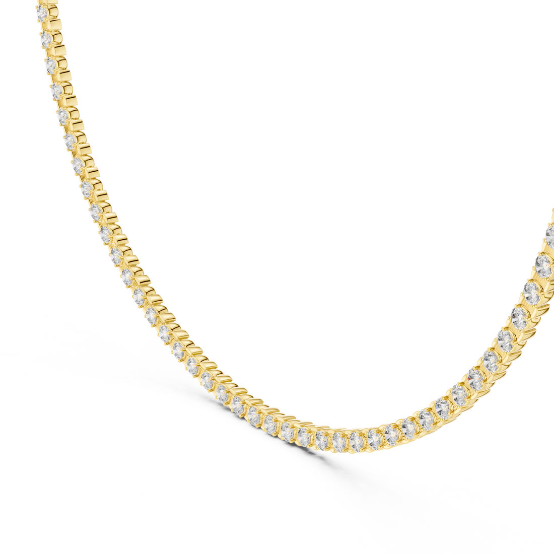 Elegant  Diamond Tennis Necklace