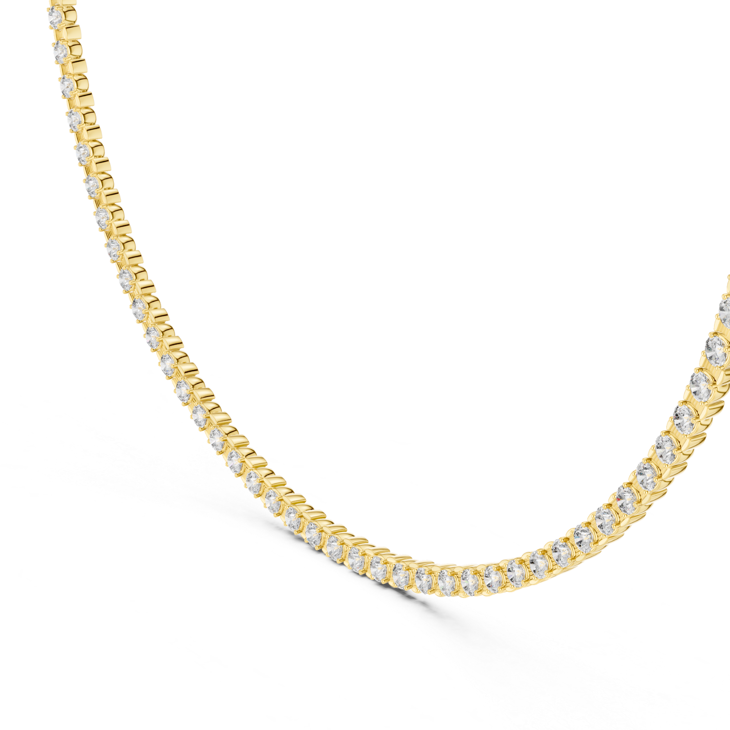 Elegant  Diamond Tennis Necklace