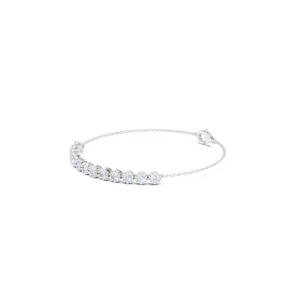 Daisy Bloom Diamond Chain Bracelet