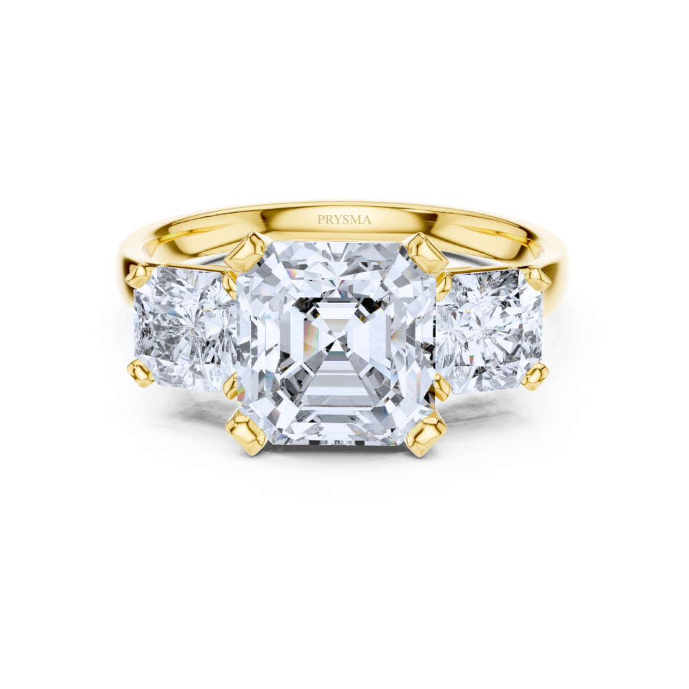 Grand Luminaire Three-Stone Ring