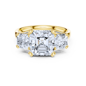 Grand Luminaire Three-Stone Ring