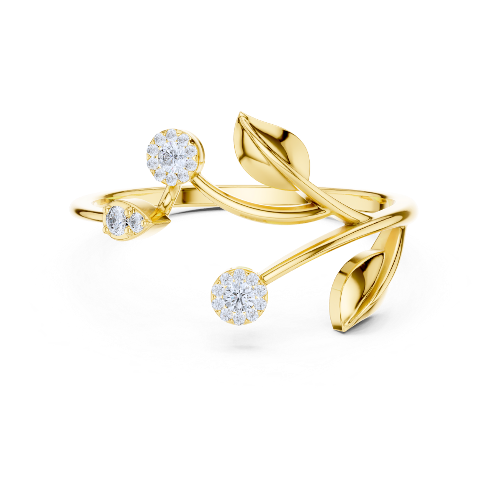 Floral Vine Bloom Ring