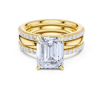 Regal Emerald Elegance Bridal Ring