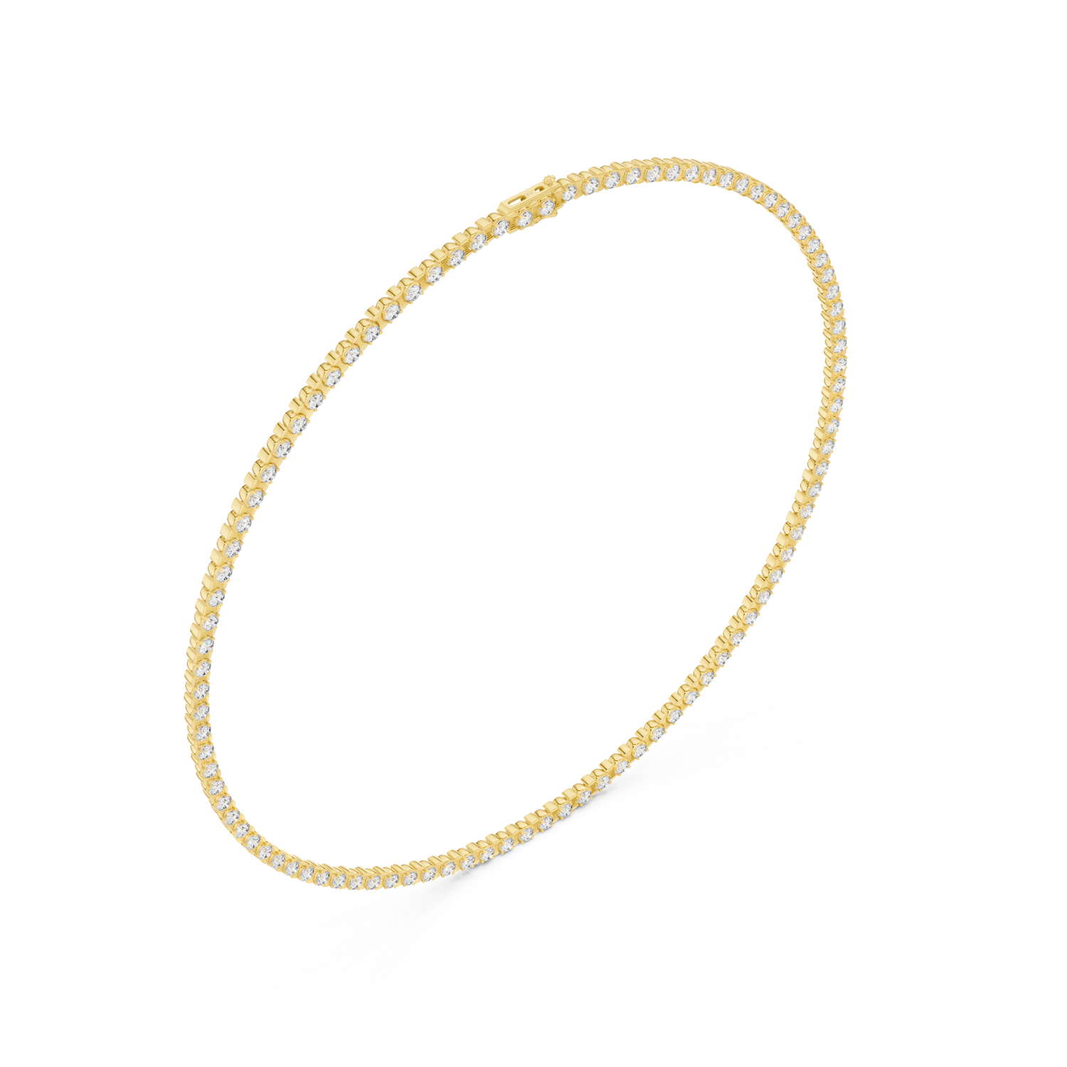 Elegant  Diamond Tennis Necklace