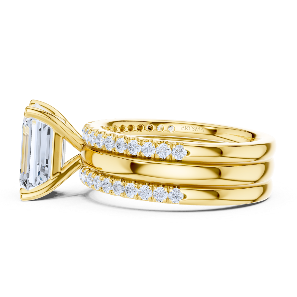 Regal Emerald Elegance Bridal Ring