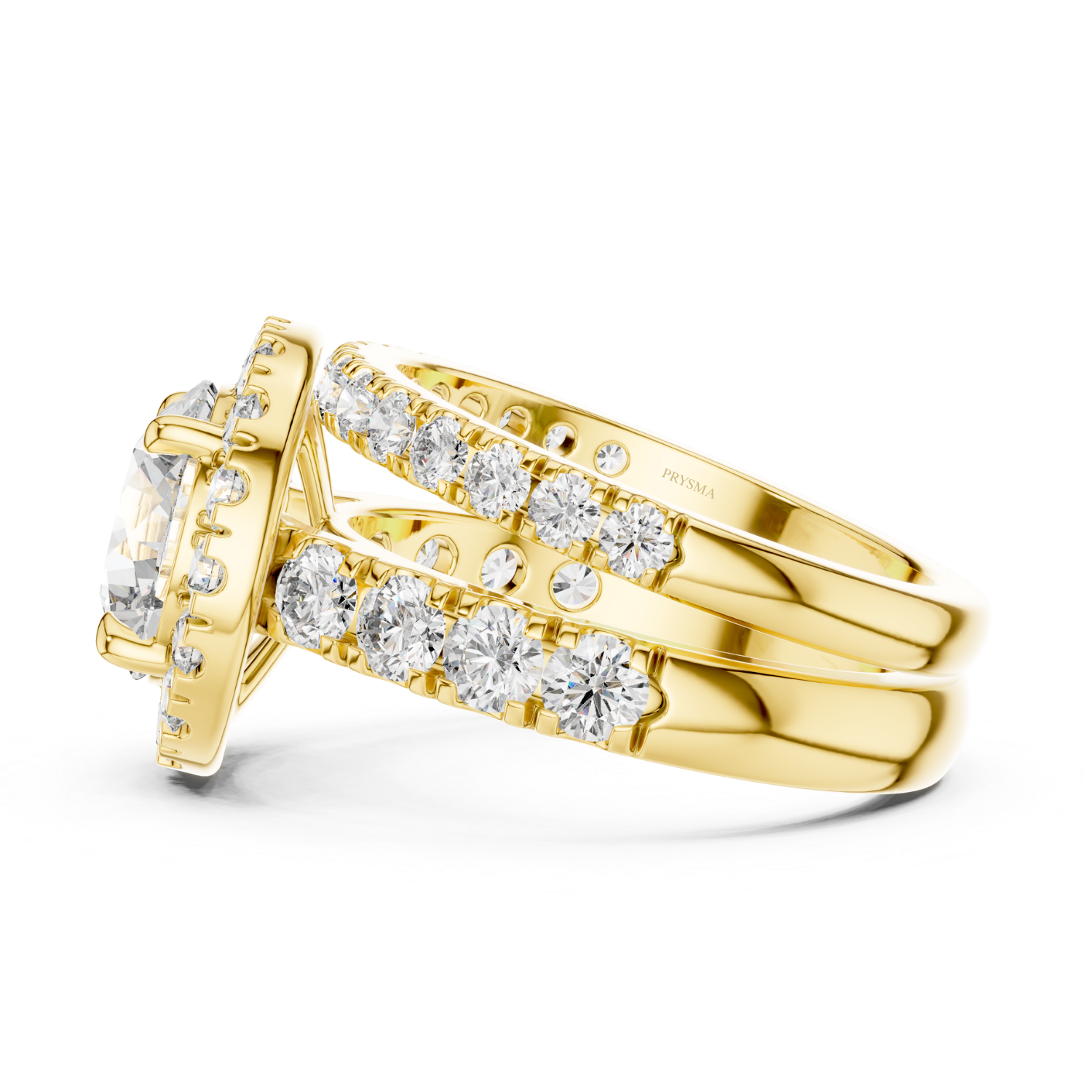 Elysian Halo Lab Diamond Ring