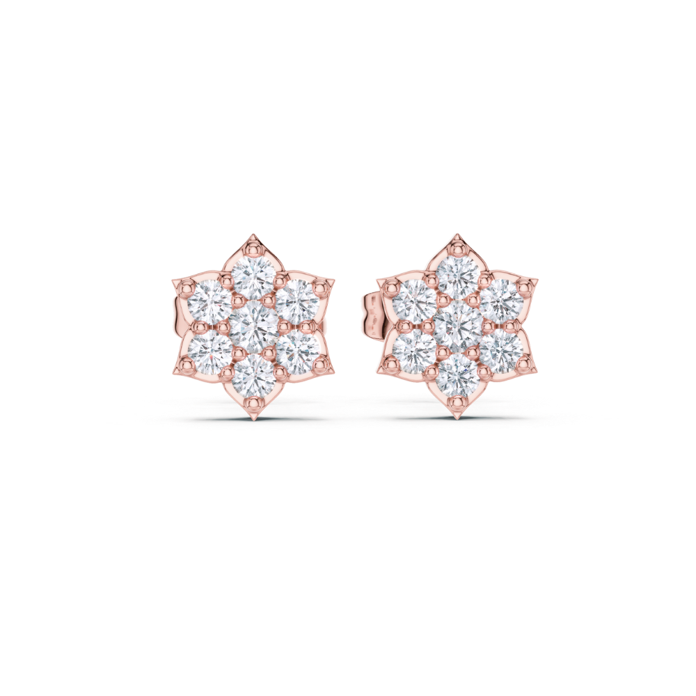 Celeste Diamond Bloom Studs