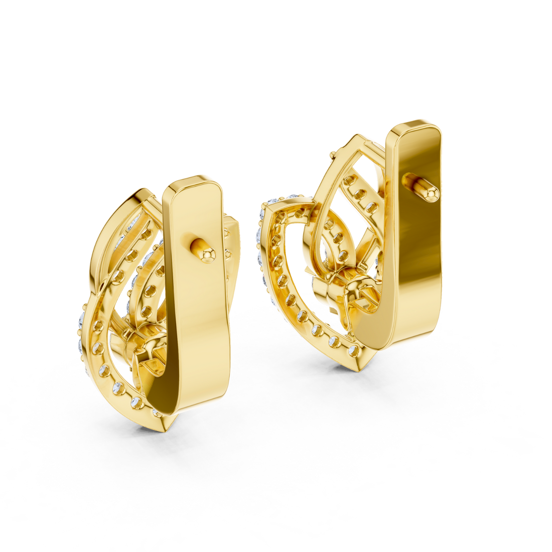 Ethereal Round Diamond Earrings