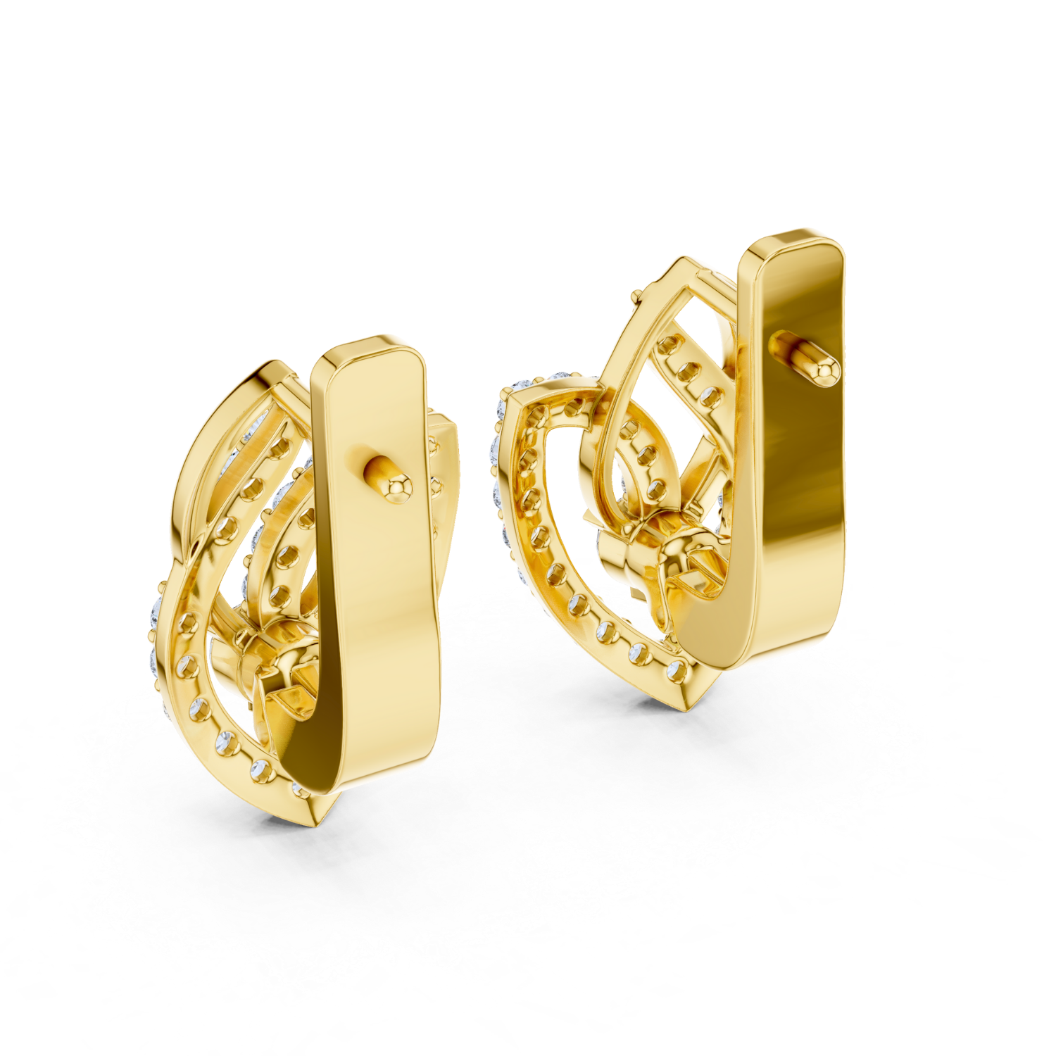 Ethereal Round Diamond Earrings