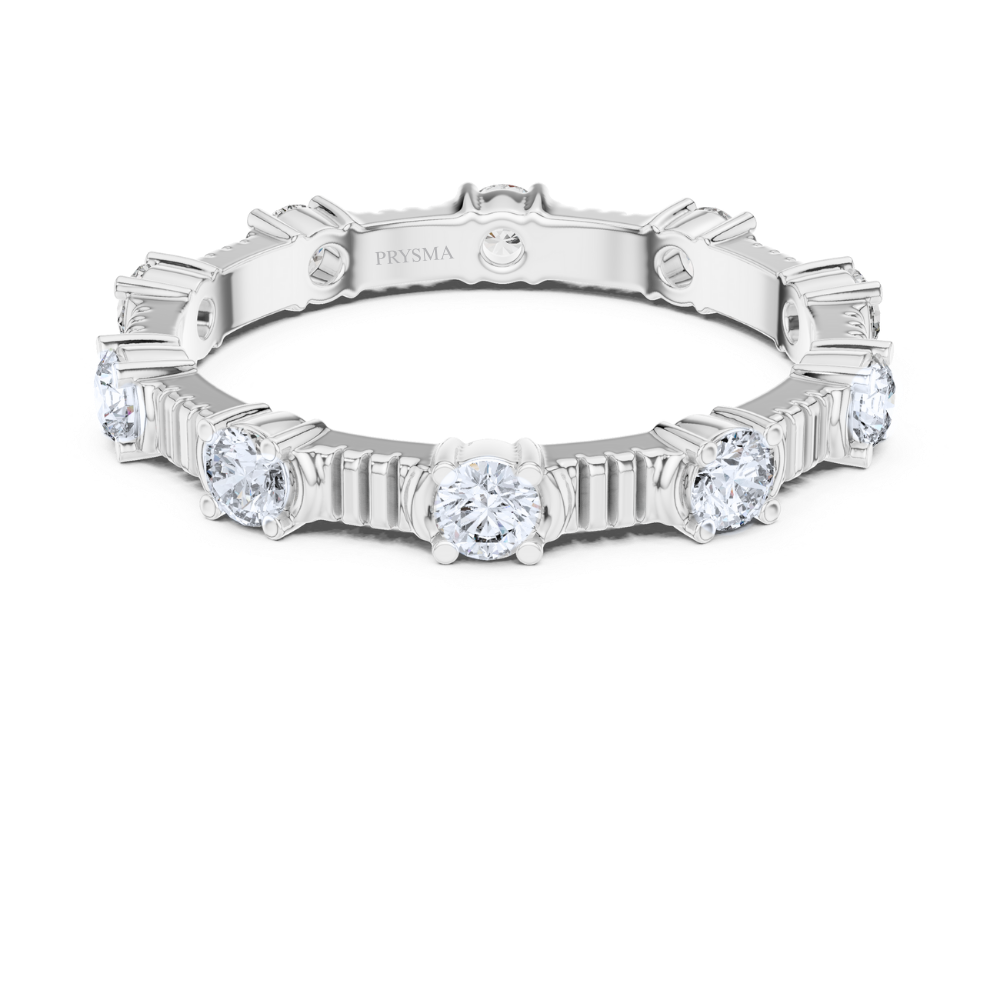 Textured Elegance Eternity Ring