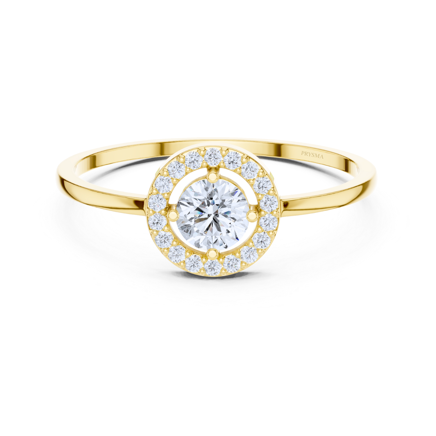 Eternal Halo Solitaire Ring