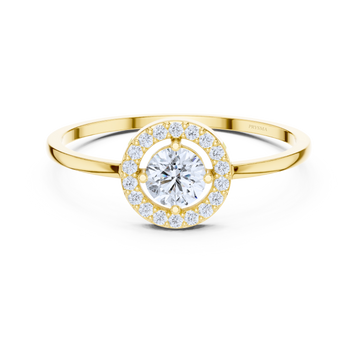 Eternal Halo Solitaire Ring
