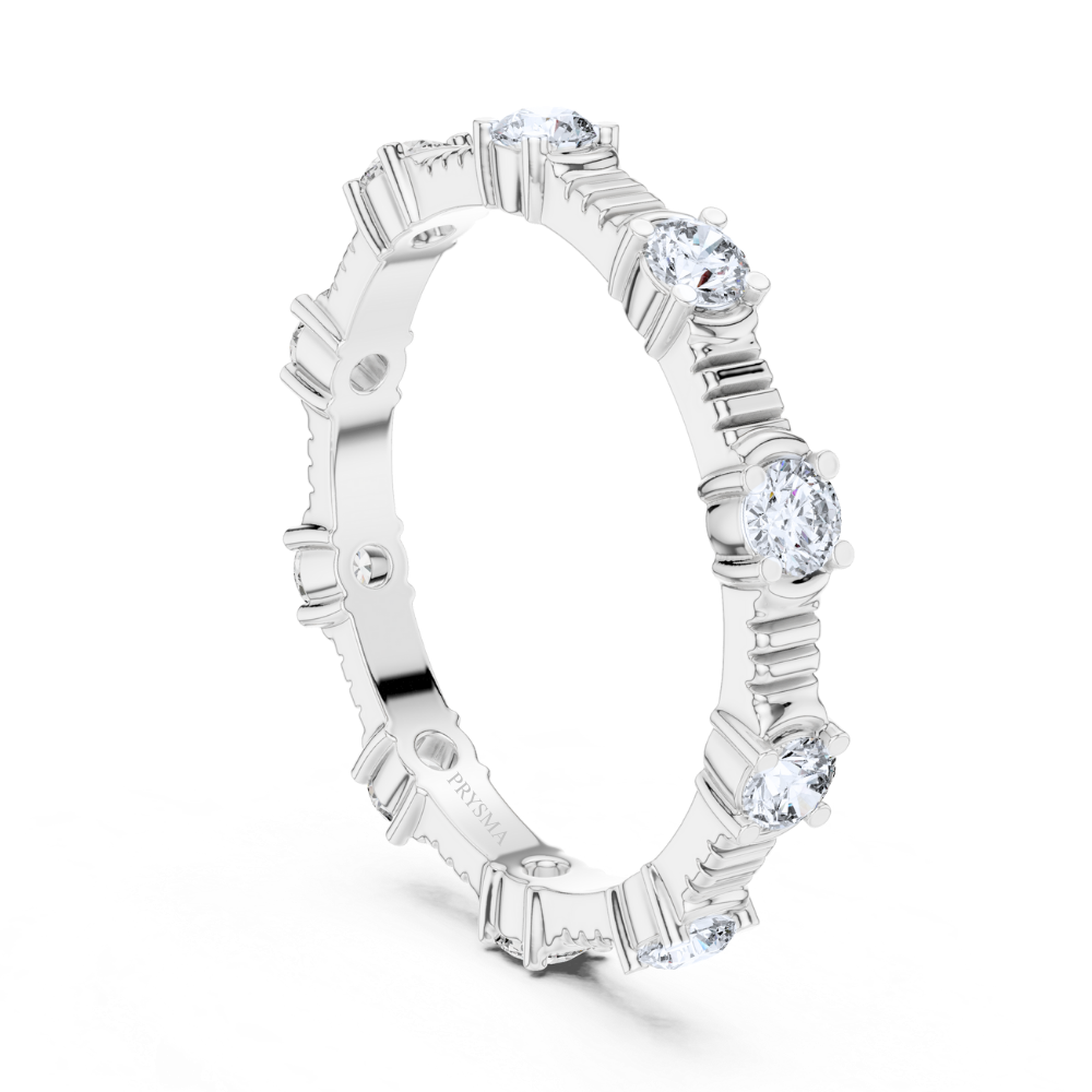 Textured Elegance Eternity Ring
