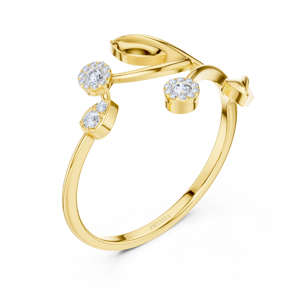 Floral Vine Bloom Ring