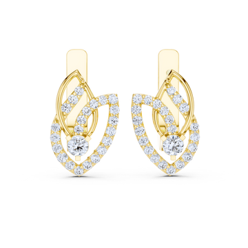 Ethereal Round Diamond Earrings