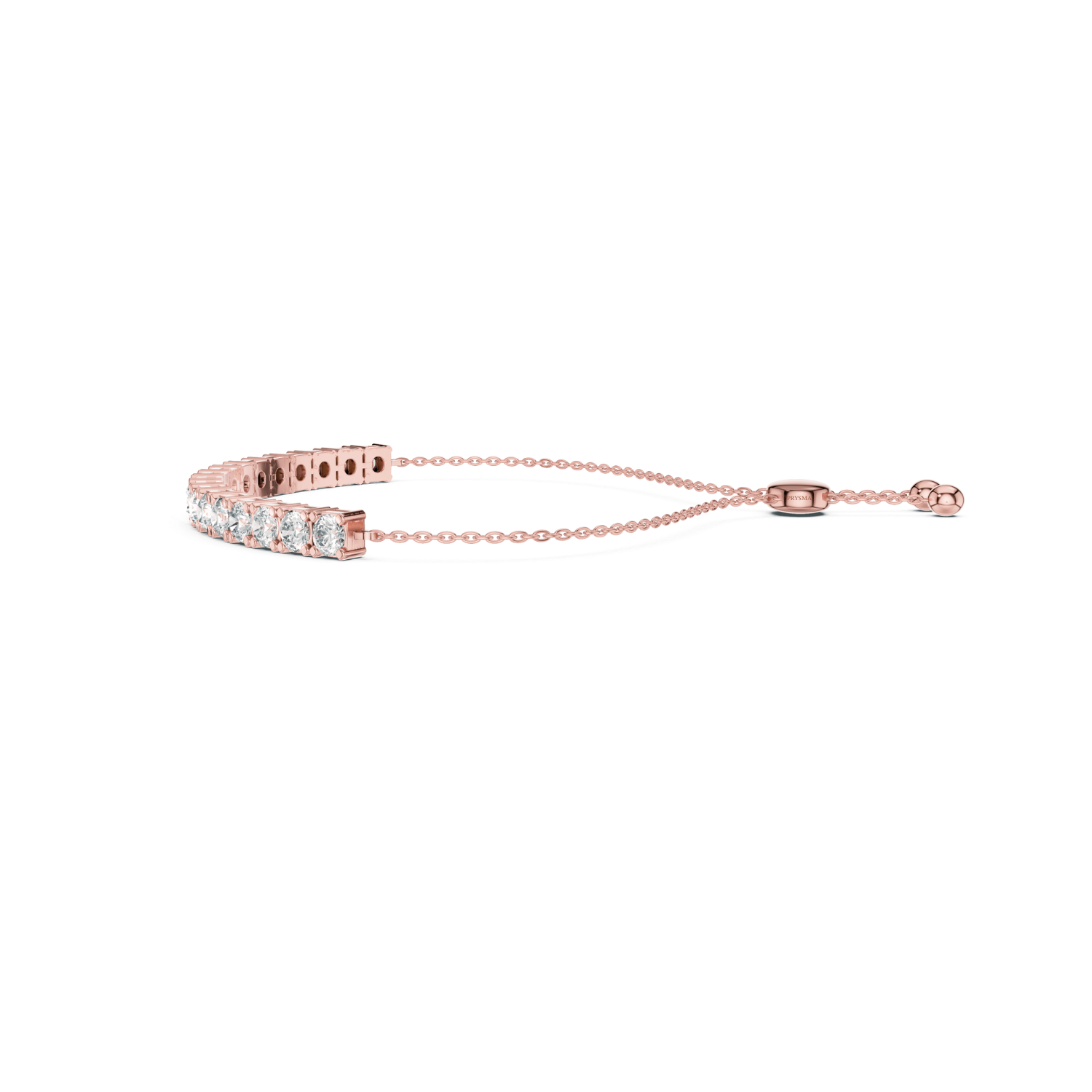 Adjustable Diamond Tennis Slider Bracelet