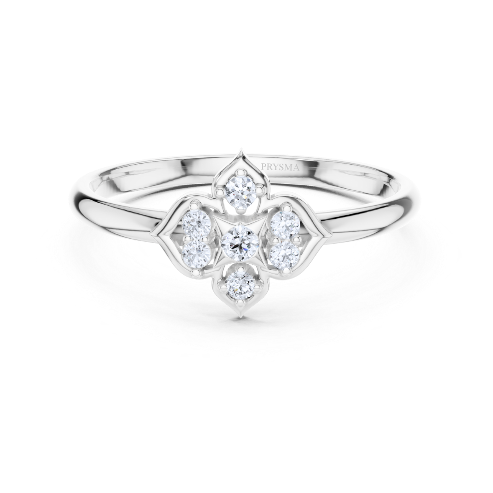 Petal Prism Diamond Ring