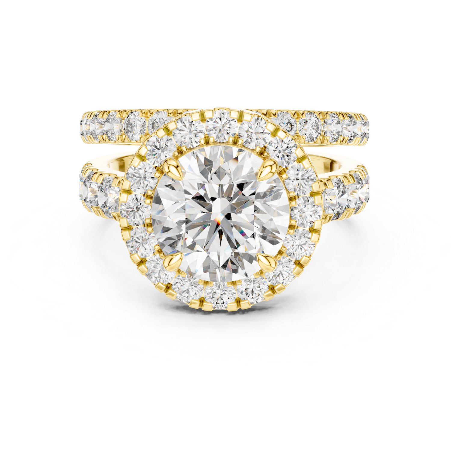 Elysian Halo Lab Diamond Ring