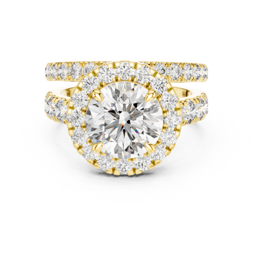 Elysian Halo Lab Diamond Ring
