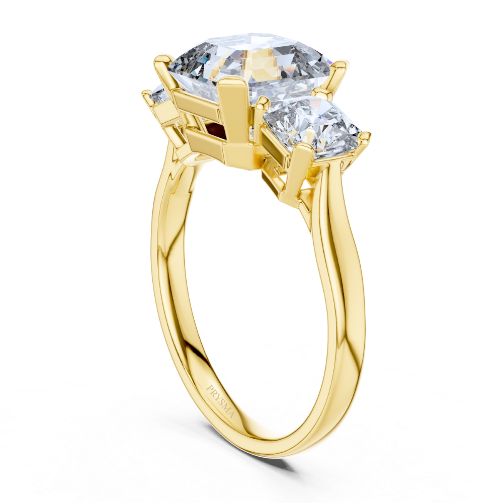 Grand Luminaire Three-Stone Ring