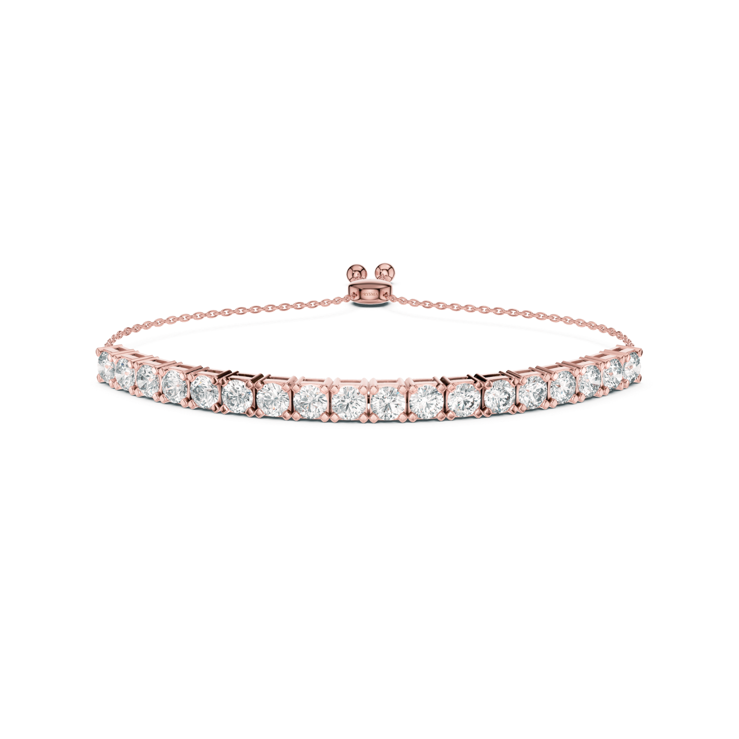 Adjustable Diamond Tennis Slider Bracelet