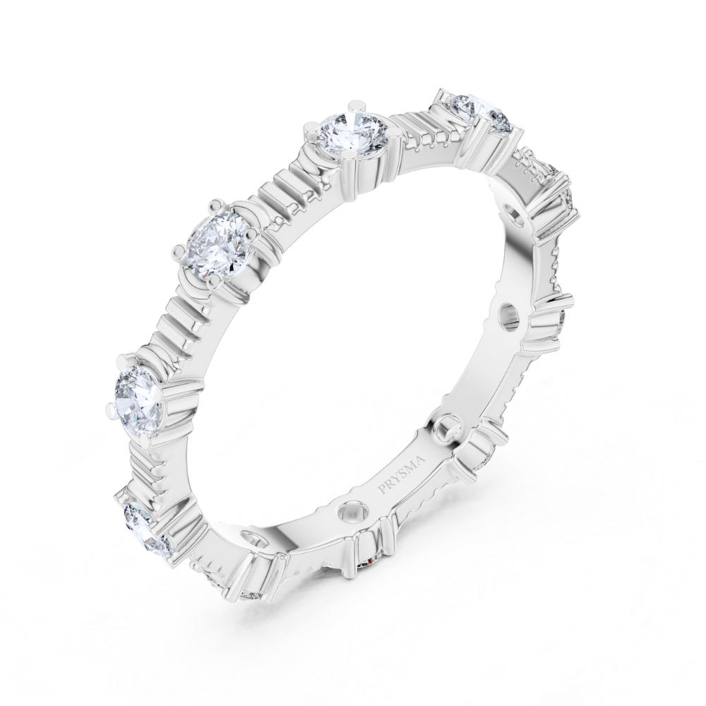 Textured Elegance Eternity Ring