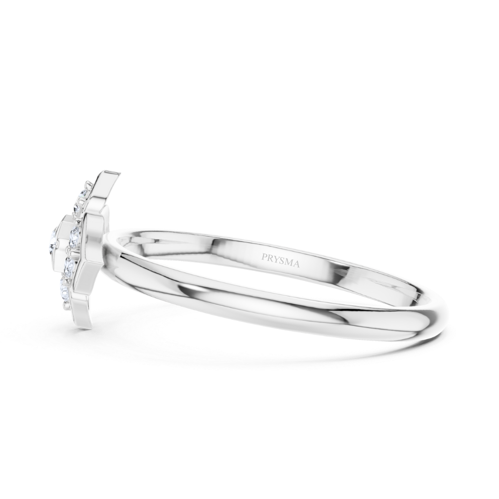 Petal Prism Diamond Ring