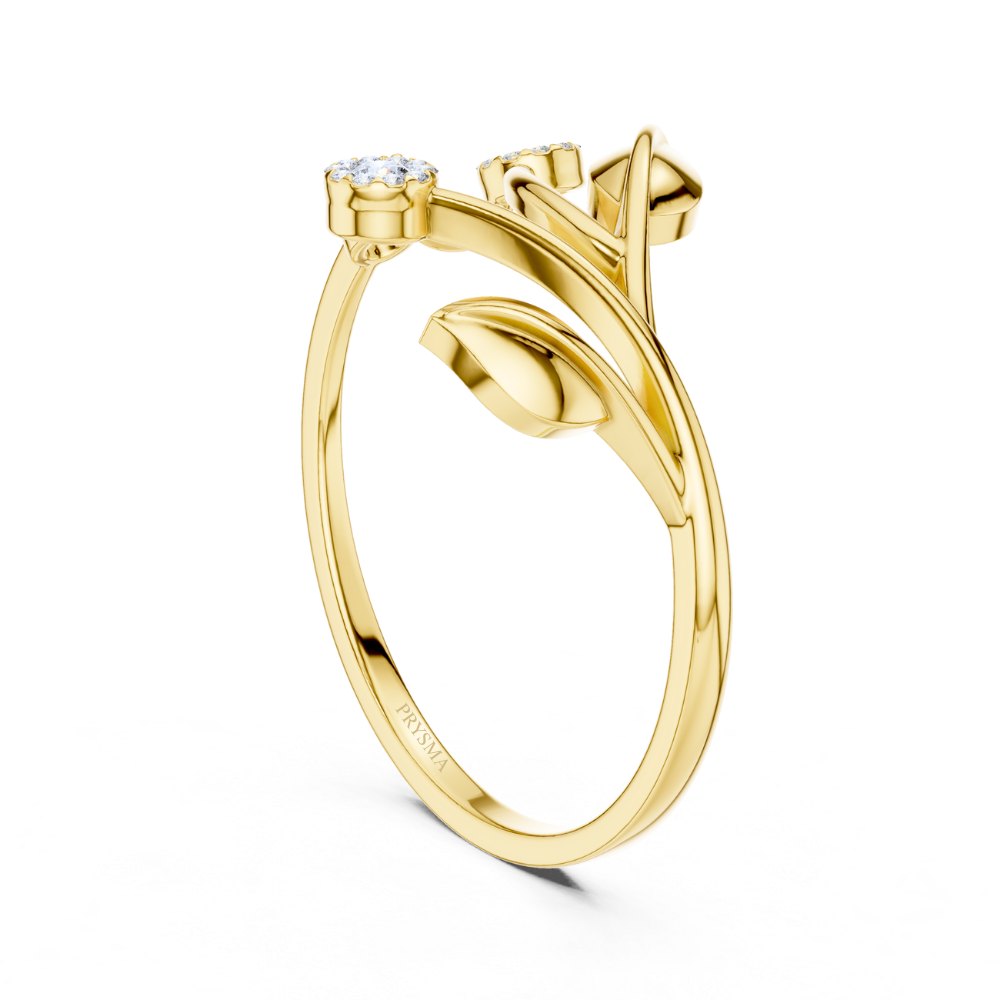 Floral Vine Bloom Ring