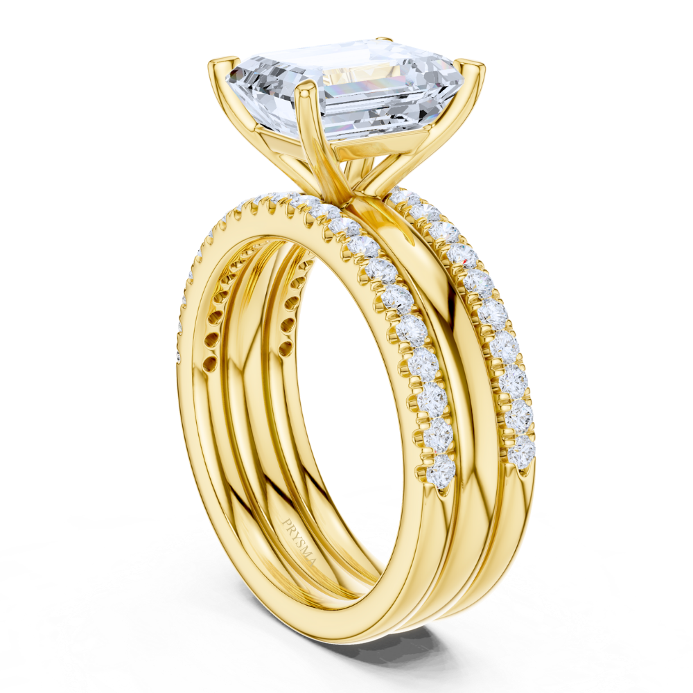 Regal Emerald Elegance Bridal Ring