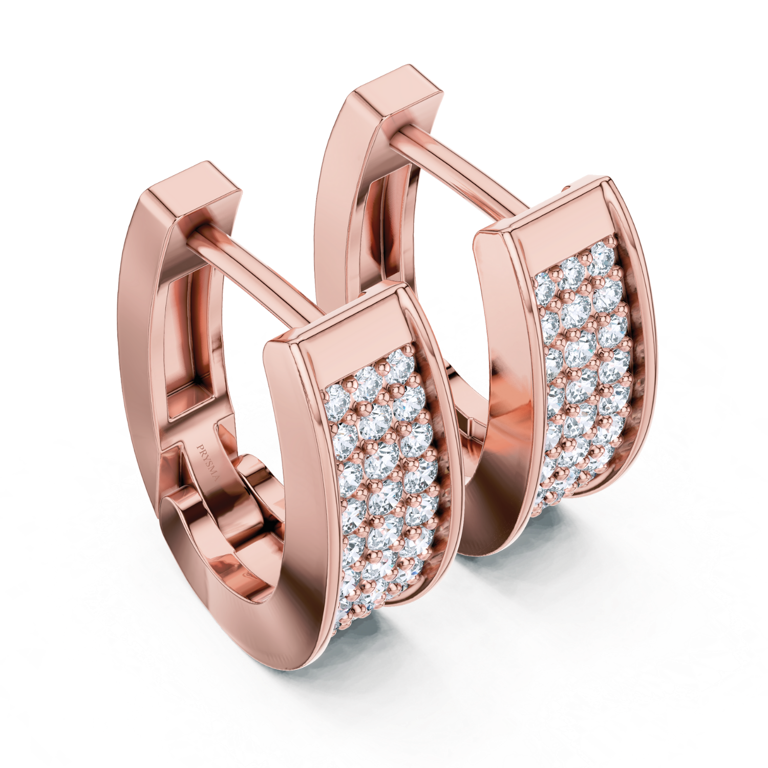 Lustrous Pave Diamond Hoop Earrings