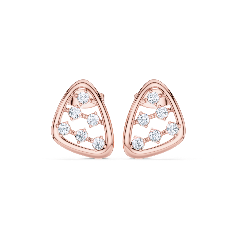 Radiant Geo Diamond Studs