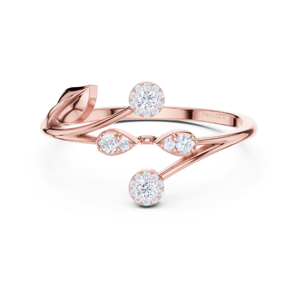 Sparkling Vine Wrap Ring