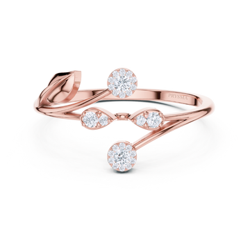 Sparkling Vine Wrap Ring