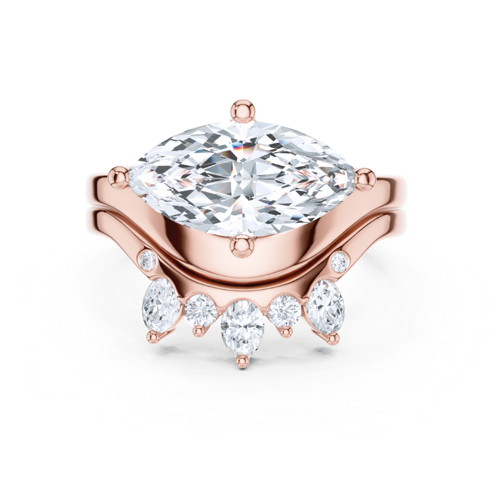 Aurora Crown Duet Ring
