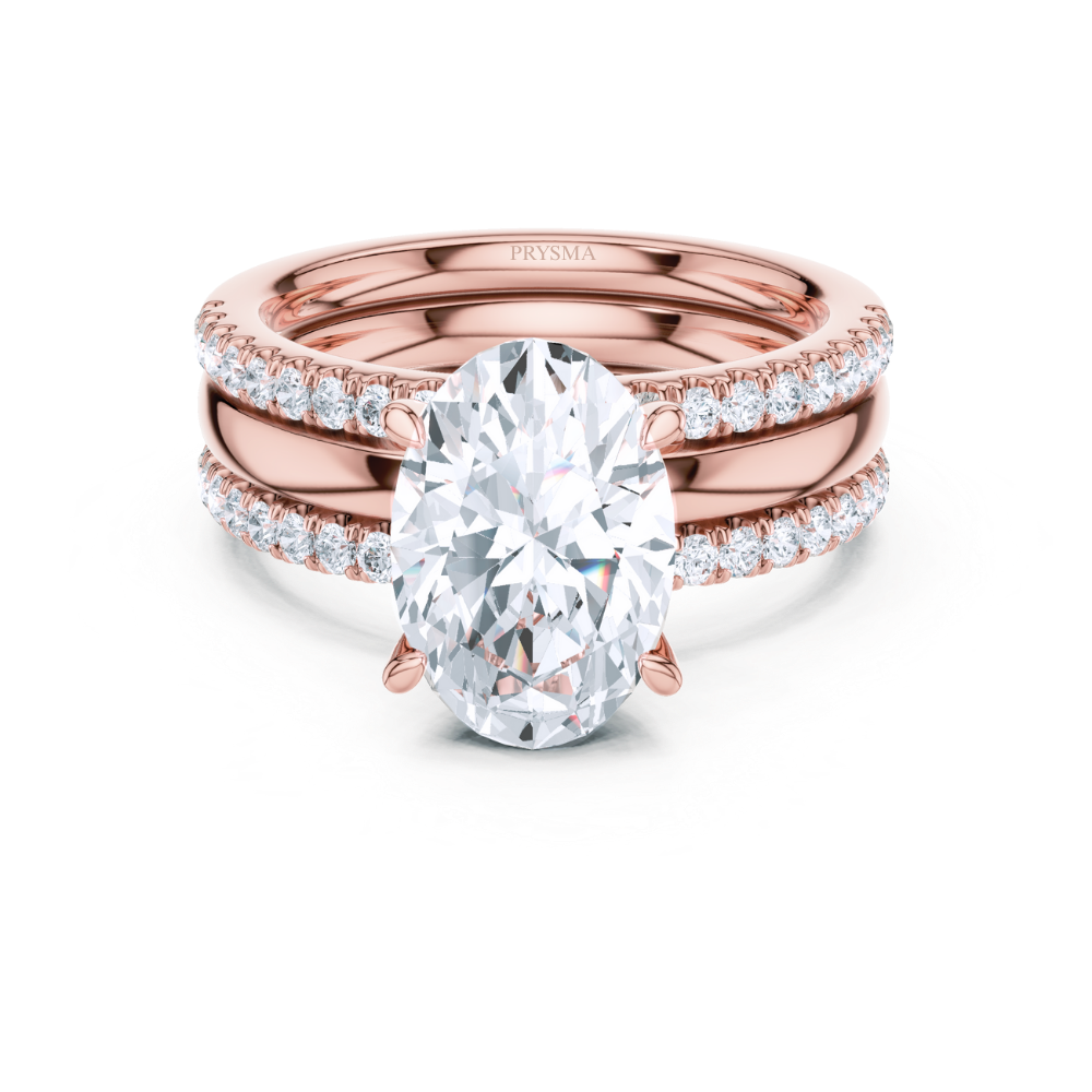 Eternal Oval Elegance Bridal Ring