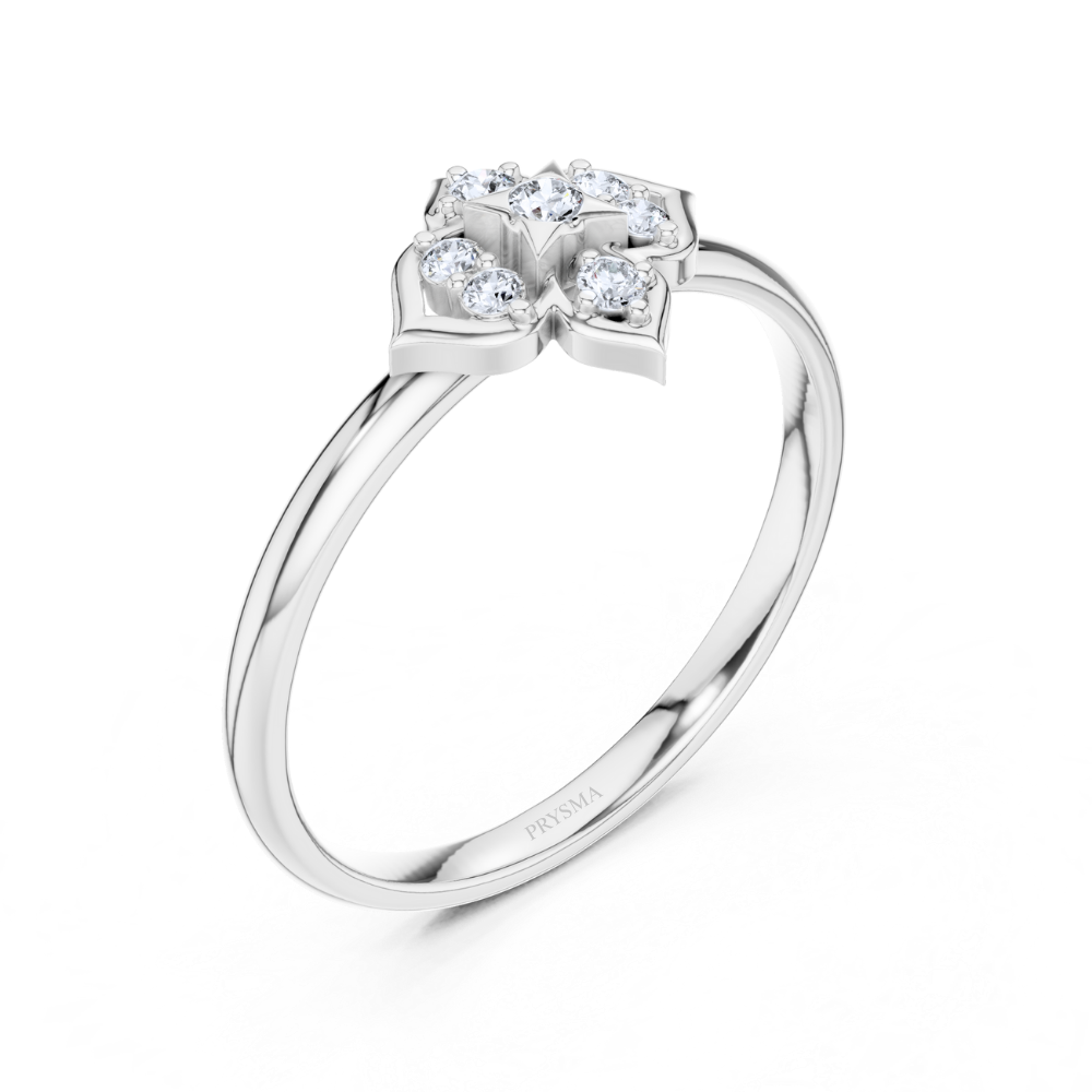 Petal Prism Diamond Ring