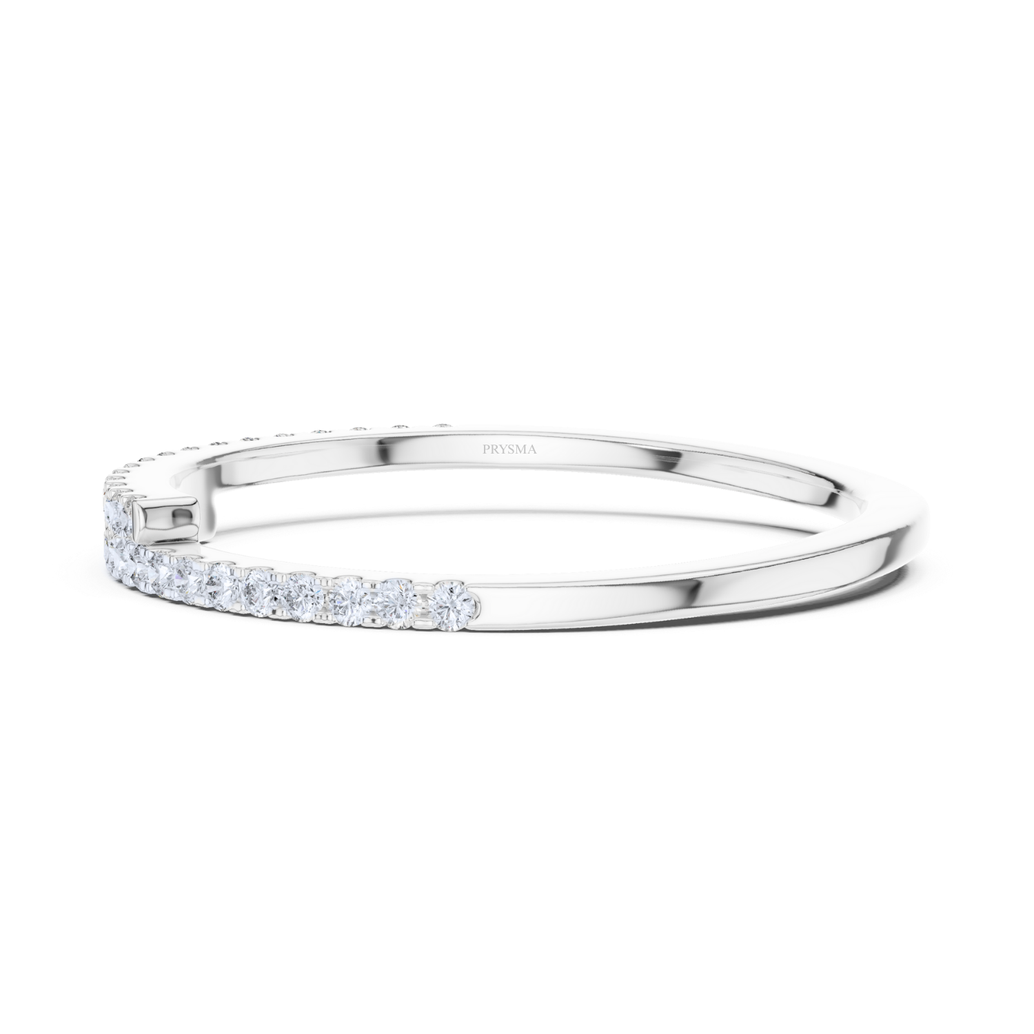 Modern Pave Diamond Open Ring