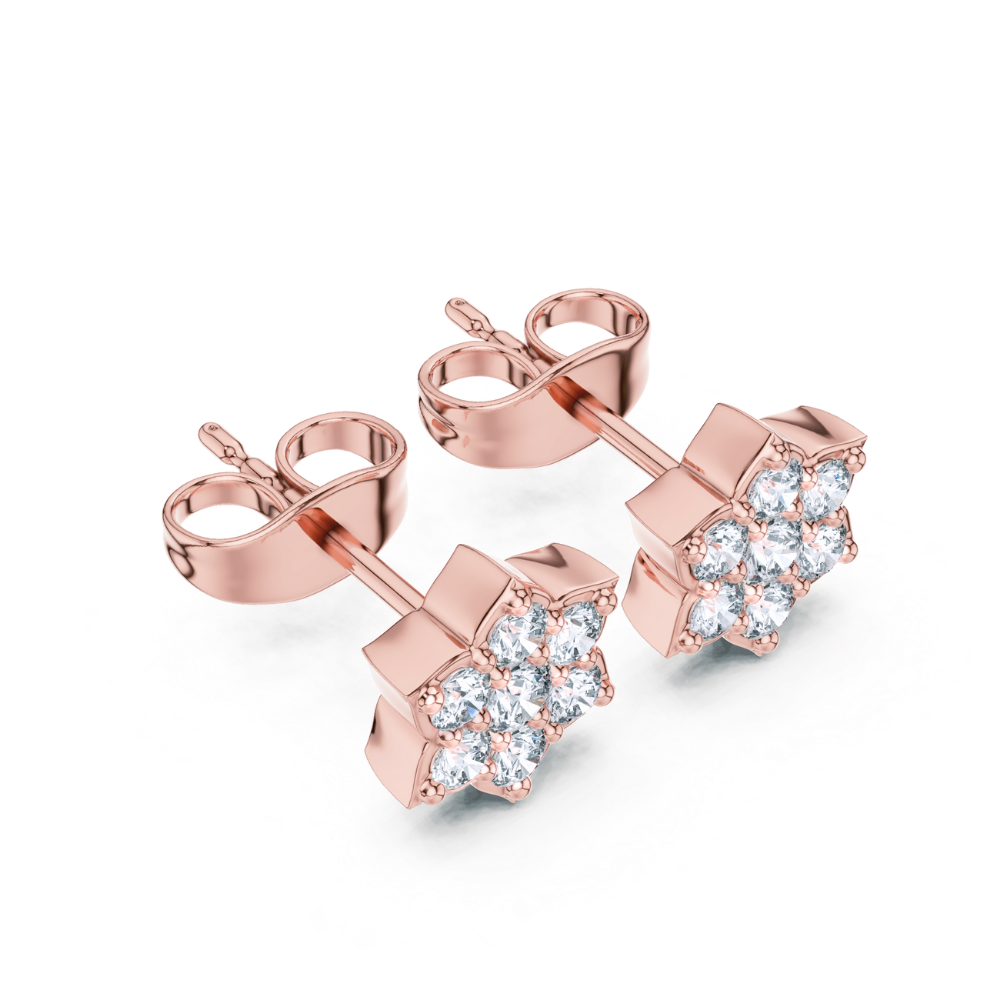 Celeste Diamond Bloom Studs